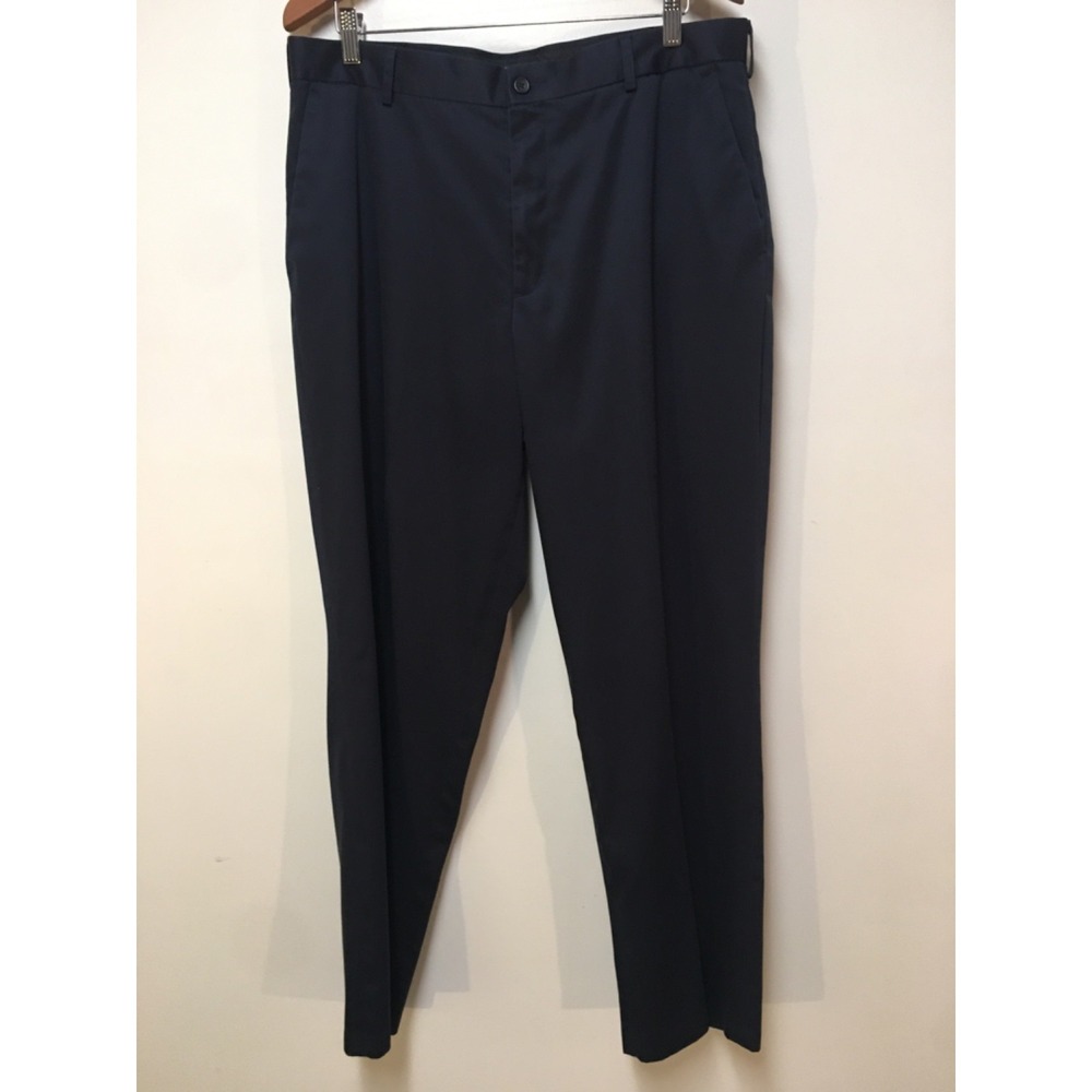 Dockers Collection Pants Mens 36x32 Blue Flat Front Relaxed Fit 207710118 Office